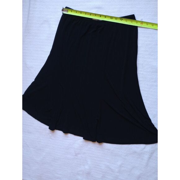 Draper's & Damon's Petites, Canada Women's PL Black Stretch Midi Skirt, Vtg. - Picture 4 of 7